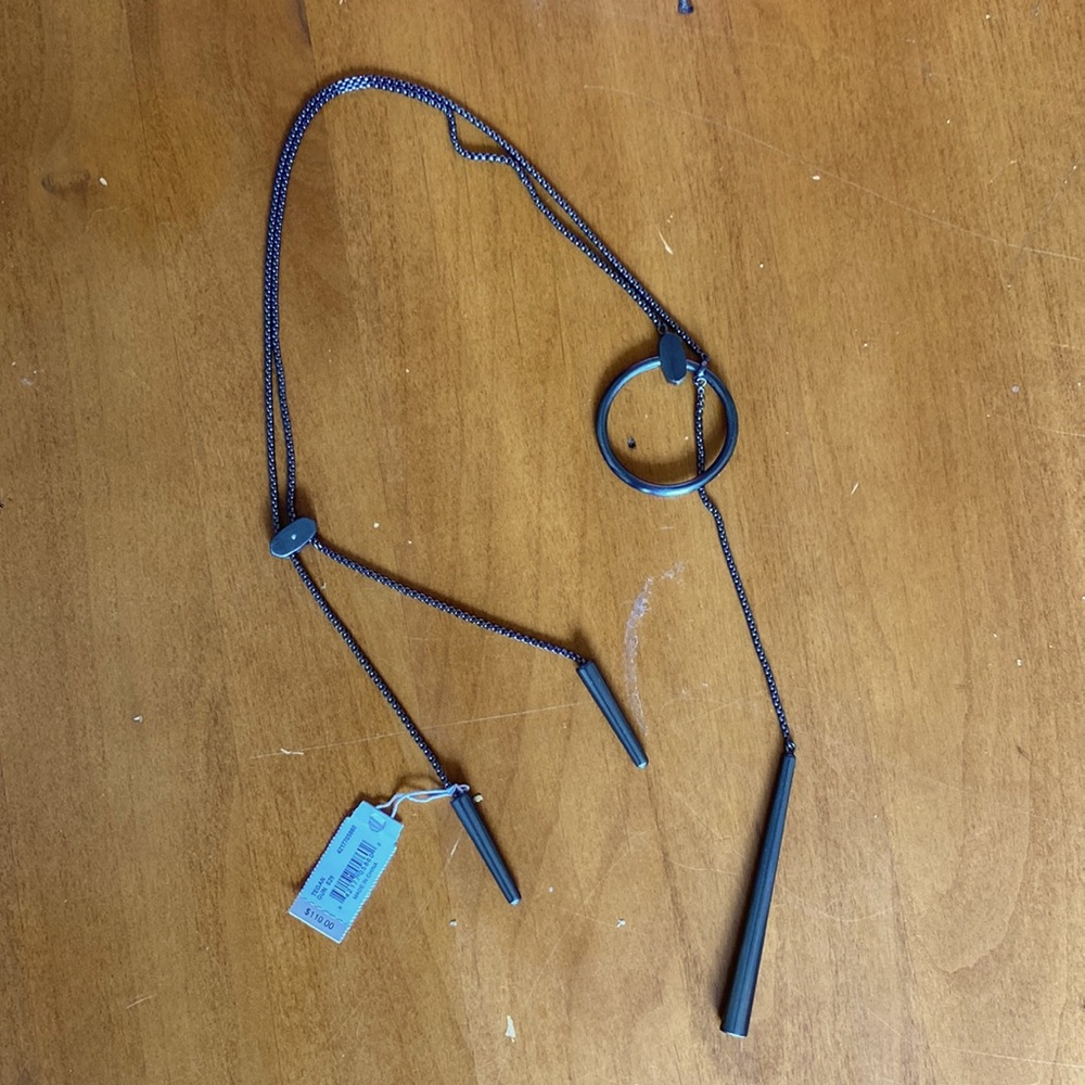 Kendra Scott Tegan Necklace in Gunmetal